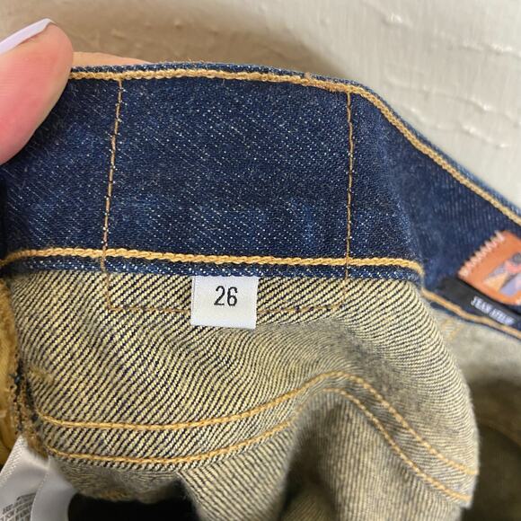Jean Atelier Dark Wash High Rise Skinny Jeans Size 26 Button Fly - Picture 9 of 11